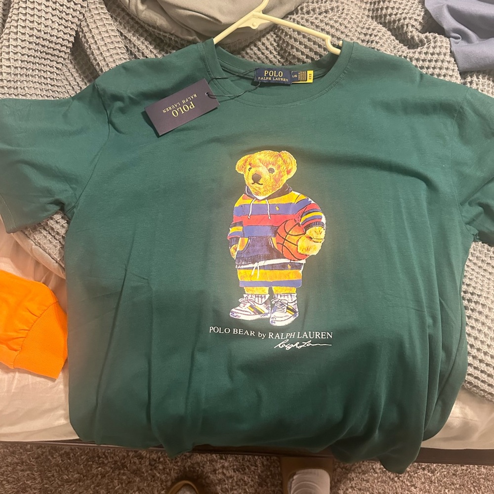 Green polo tee!